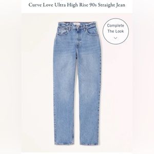 Curve Love Ultra High Rise 90s Straight Jean